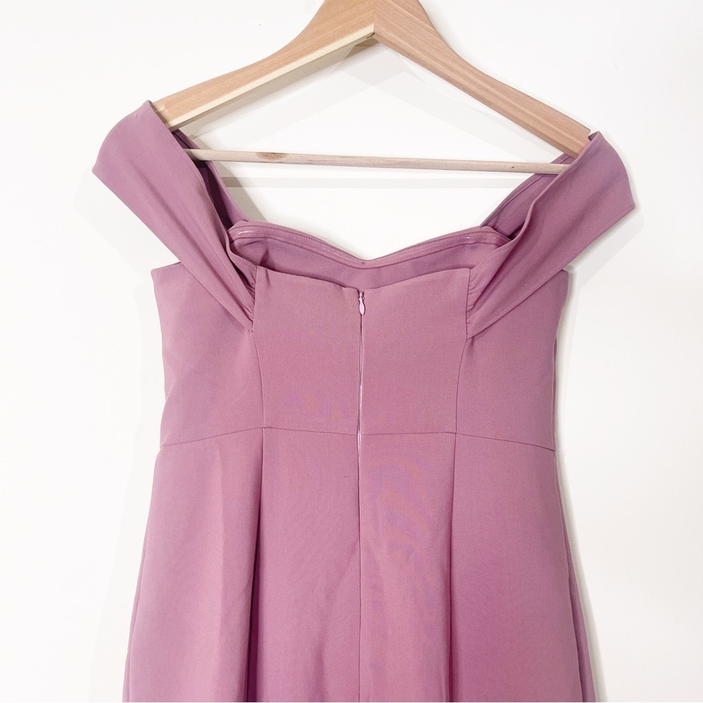 Likely Pink Mauve Off Shoulder Mermaid Bartolli Gown Dress in Nostalgia Rose - Picture 6 of 9